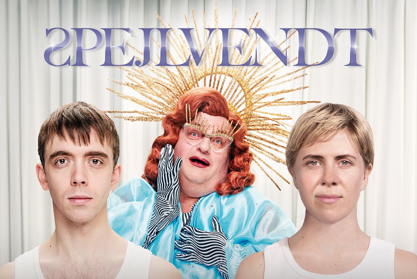 Speljvendt - forestillingsbillede - Tryggvi Sæberg Björnsson, René Benjamin Hansen og Josephine Grau